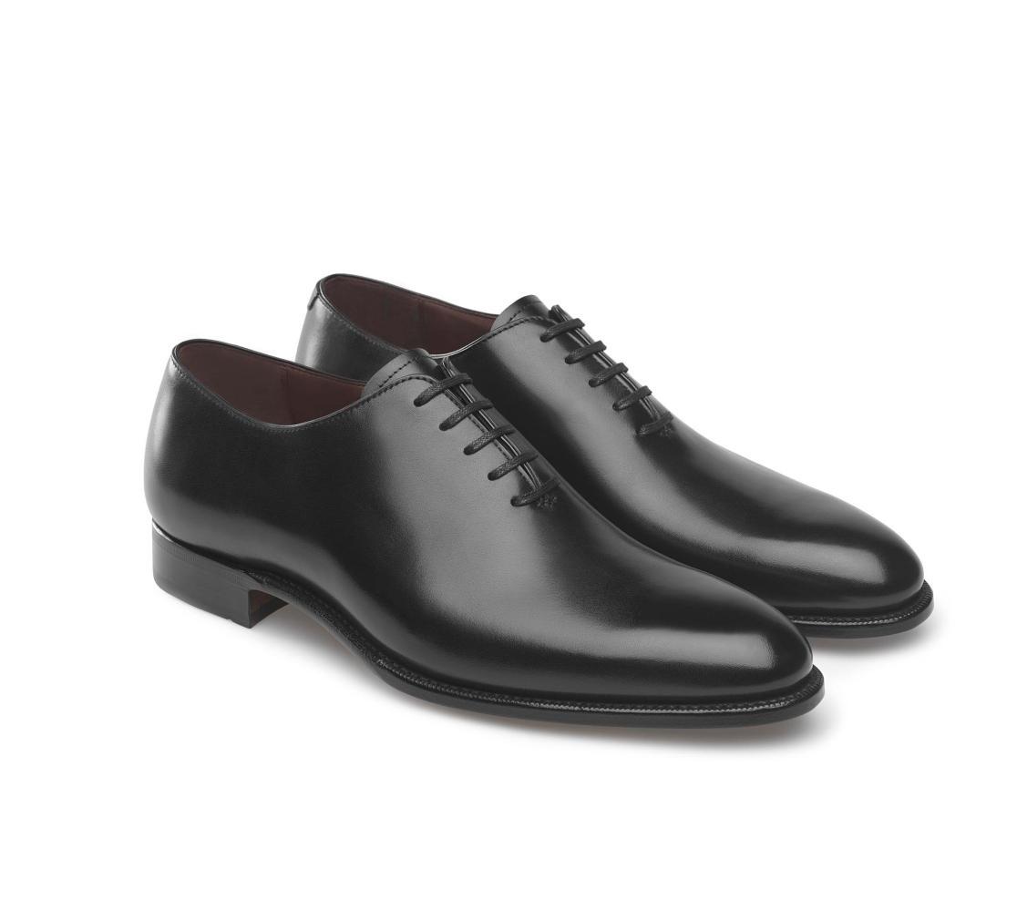 One-Cut Shoes - Parker Anilina Black Shadow