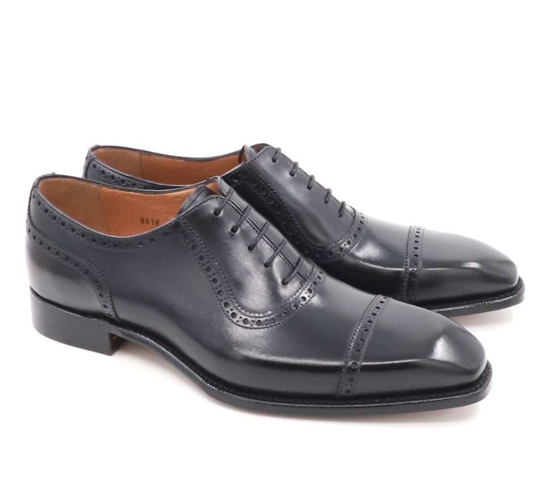 Sapatos Wingtip Brogue Oxford - Alexander Anilina Daf Noir
