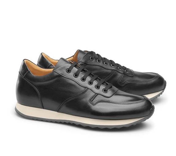 Leather Sneakers - Alonso Black Shadow