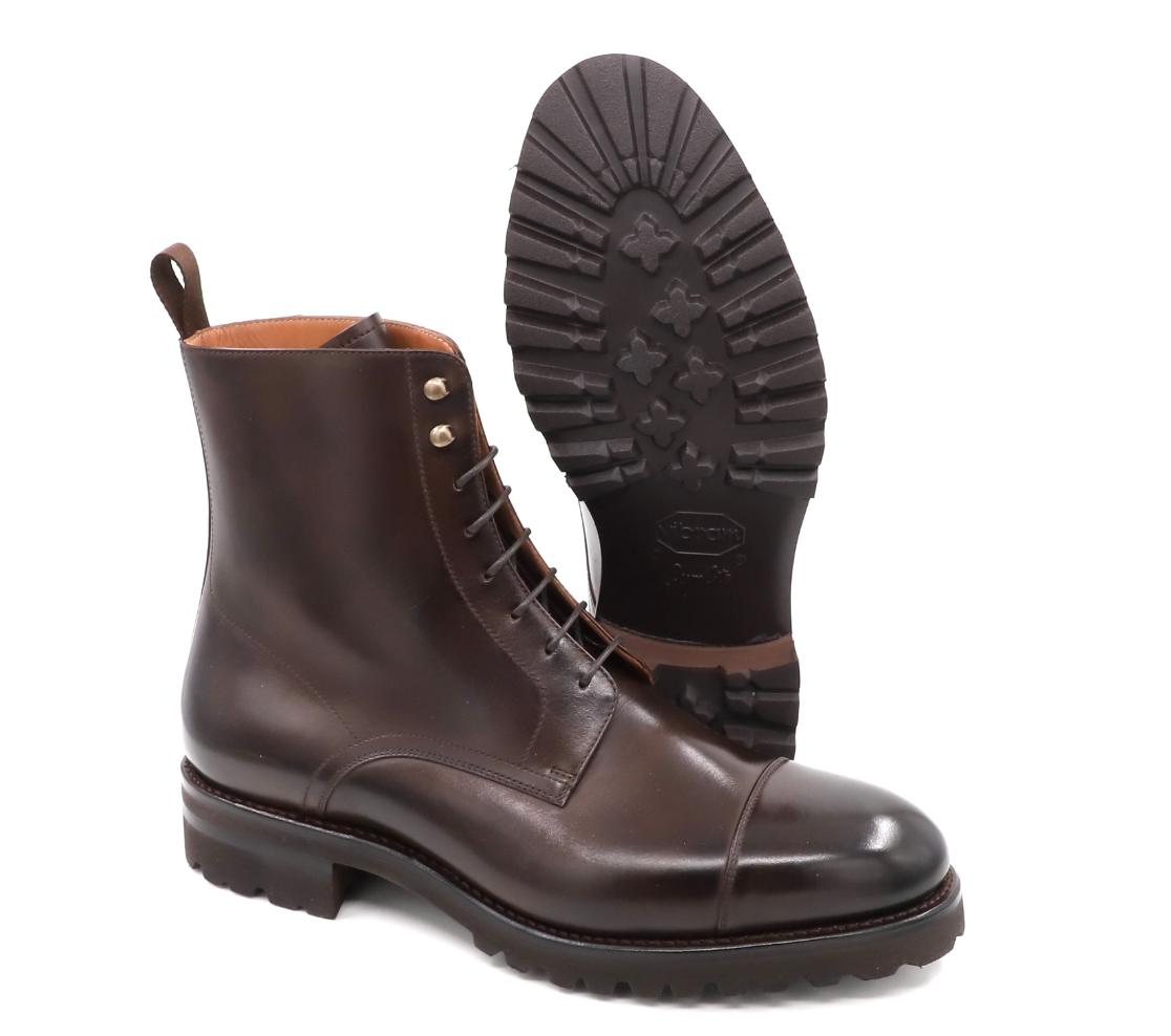 Botas com Atacadores - Benedict Souple Daf Marron