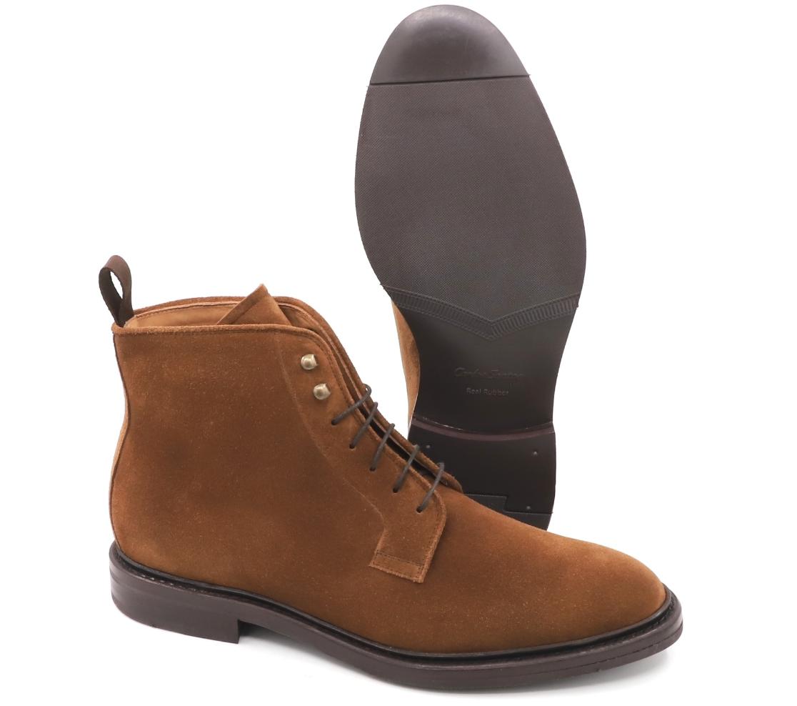 Lace-Up Boots - Casper Camurça Fox Sigaro