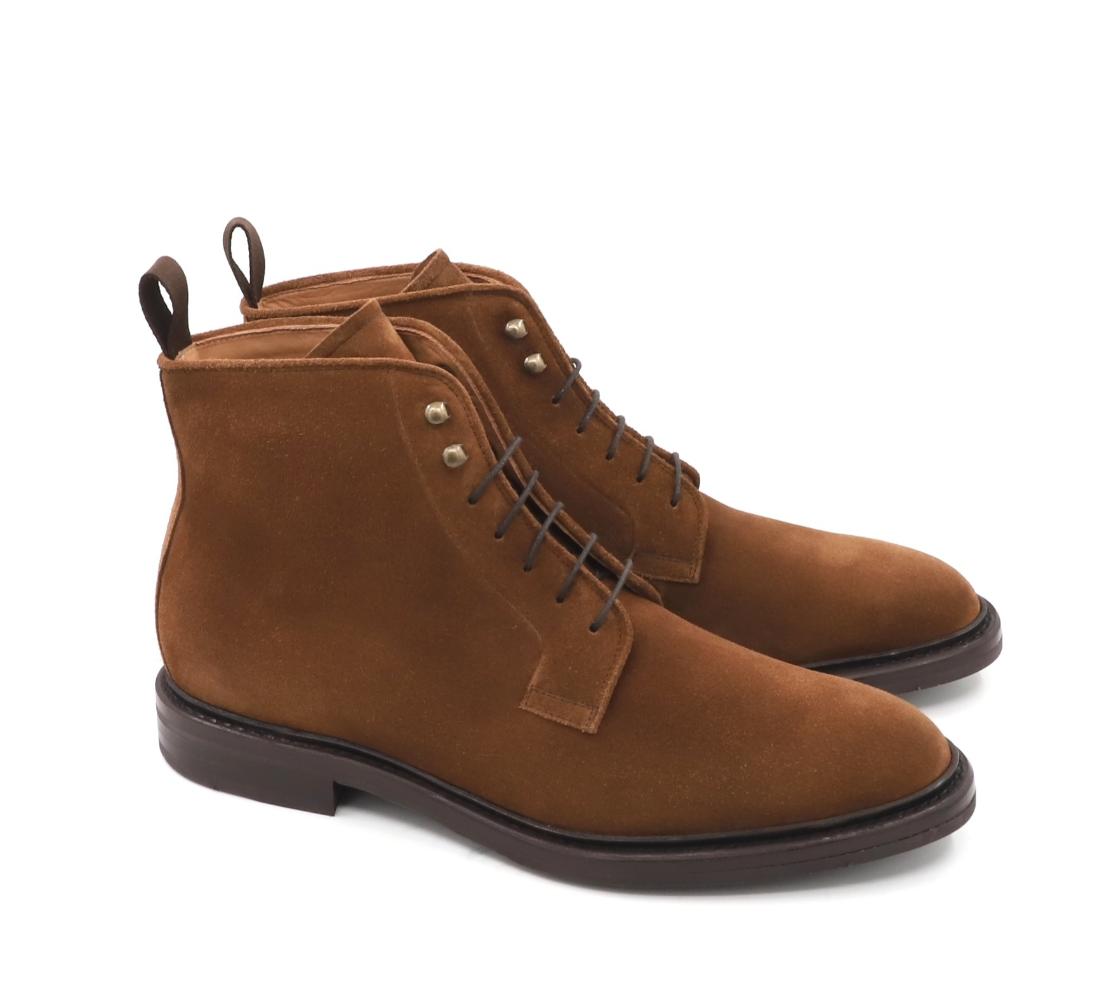 Lace-Up Boots - Casper Camurça Fox Sigaro