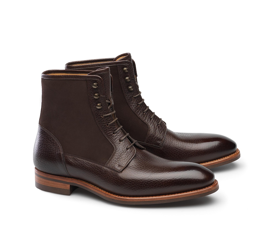 Botas com Atacadores - Chaz Rustic 100 Brown-Camurça 164