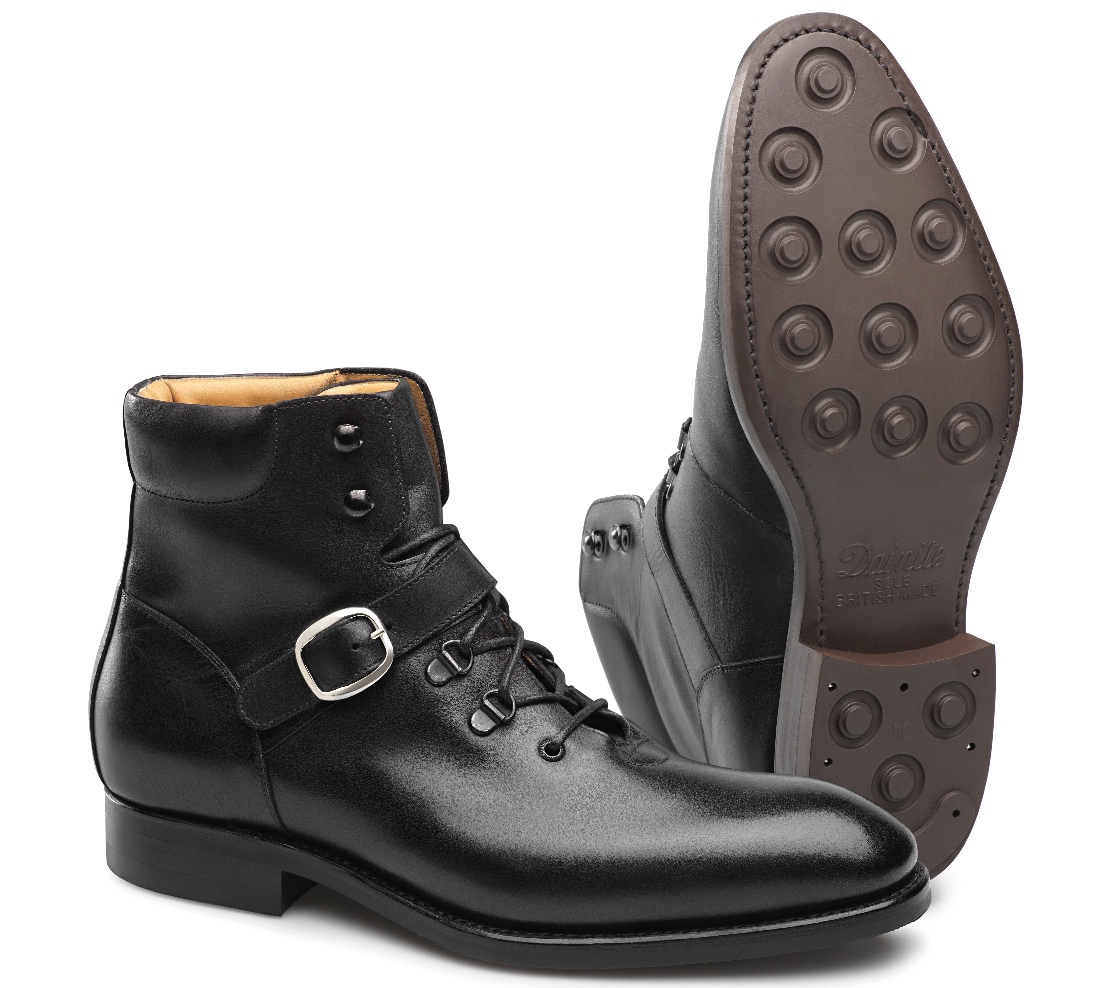Lace-Up Boots - Donald Anil 100 5385 Black Shadow