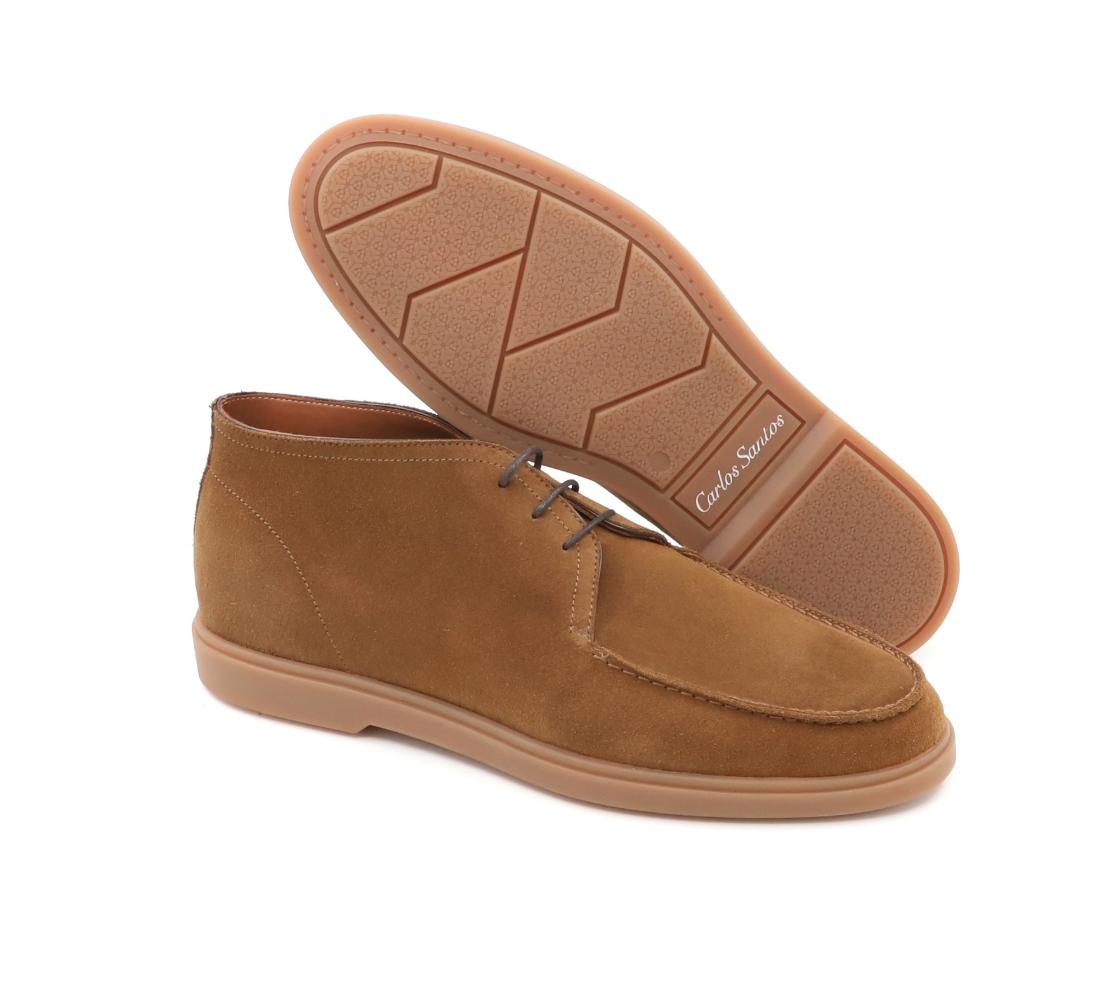 Leather Sneakers - Donald Camurça Fox Sigaro