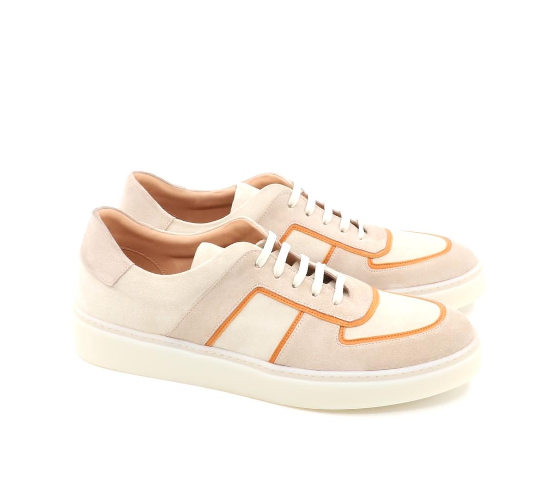 Leather Sneakers - Camurça Sonia Seppia-Camurça Sonia Goyser-Nappa Mast 8587