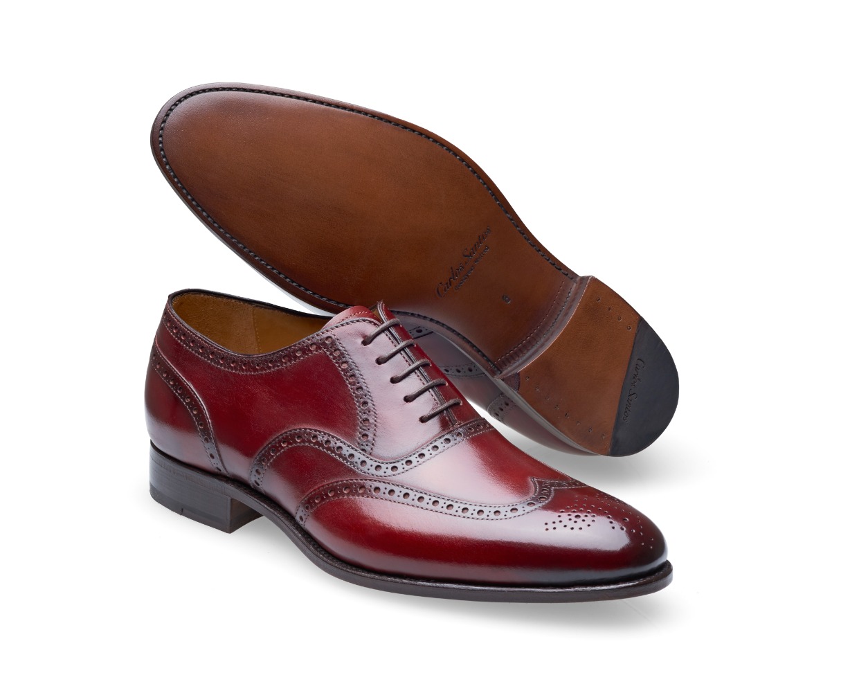 Sapatos Wingtip Brogue Oxford - Frank Wine Shadow