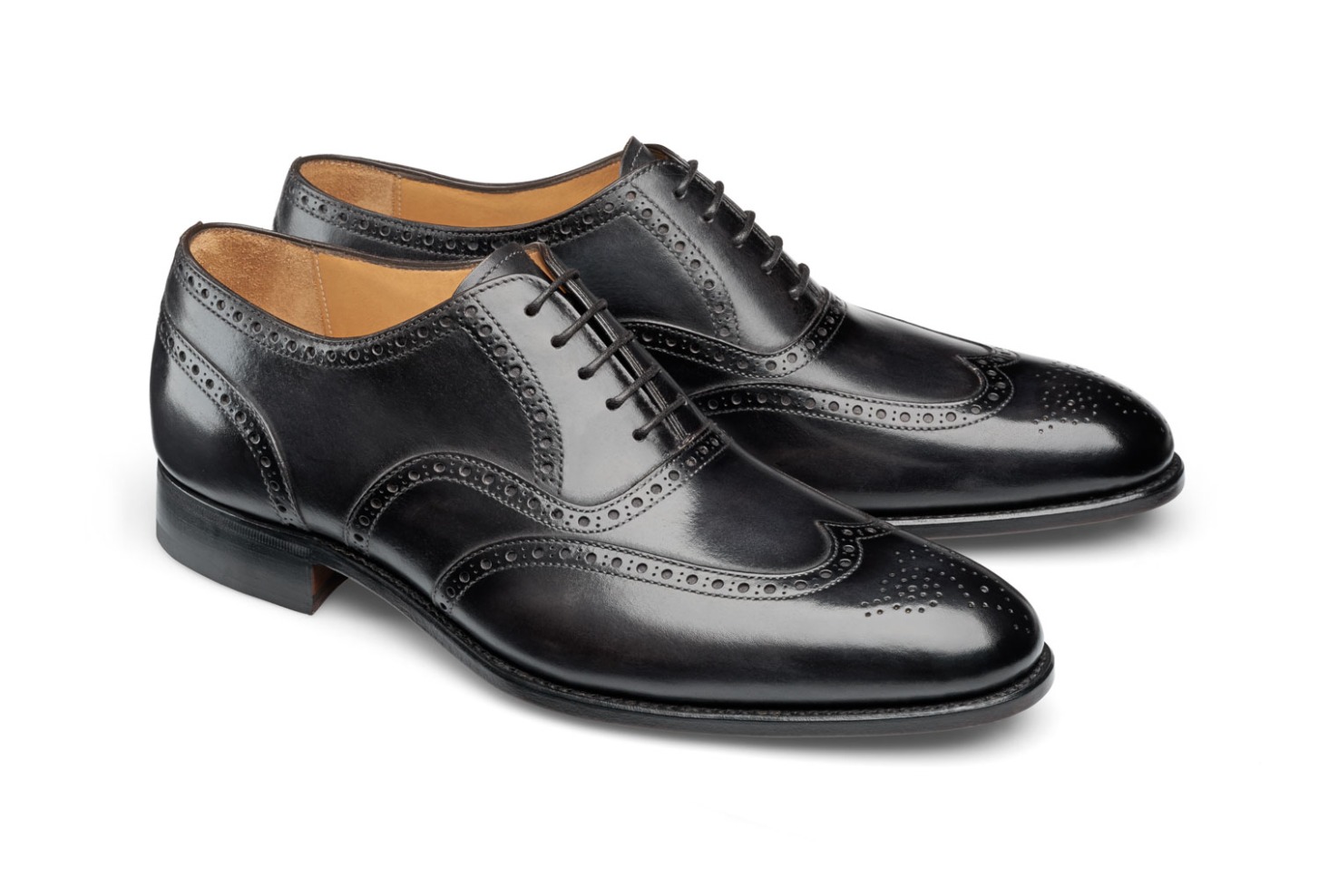 Sapatos Wingtip Brogue Oxford - Frank Noir Shadow
