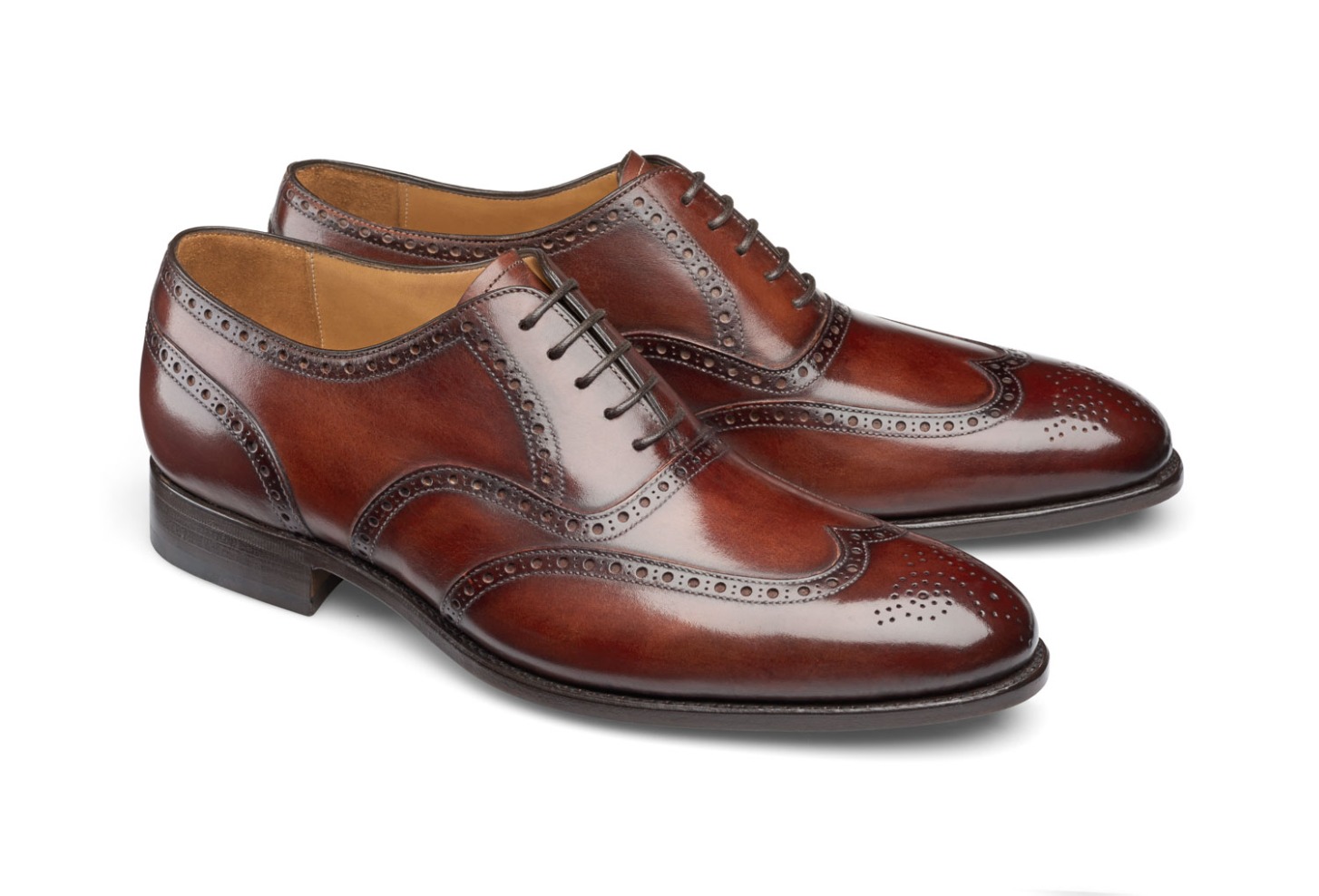 Sapatos Wingtip Brogue Oxford - Frank Wine Shadow