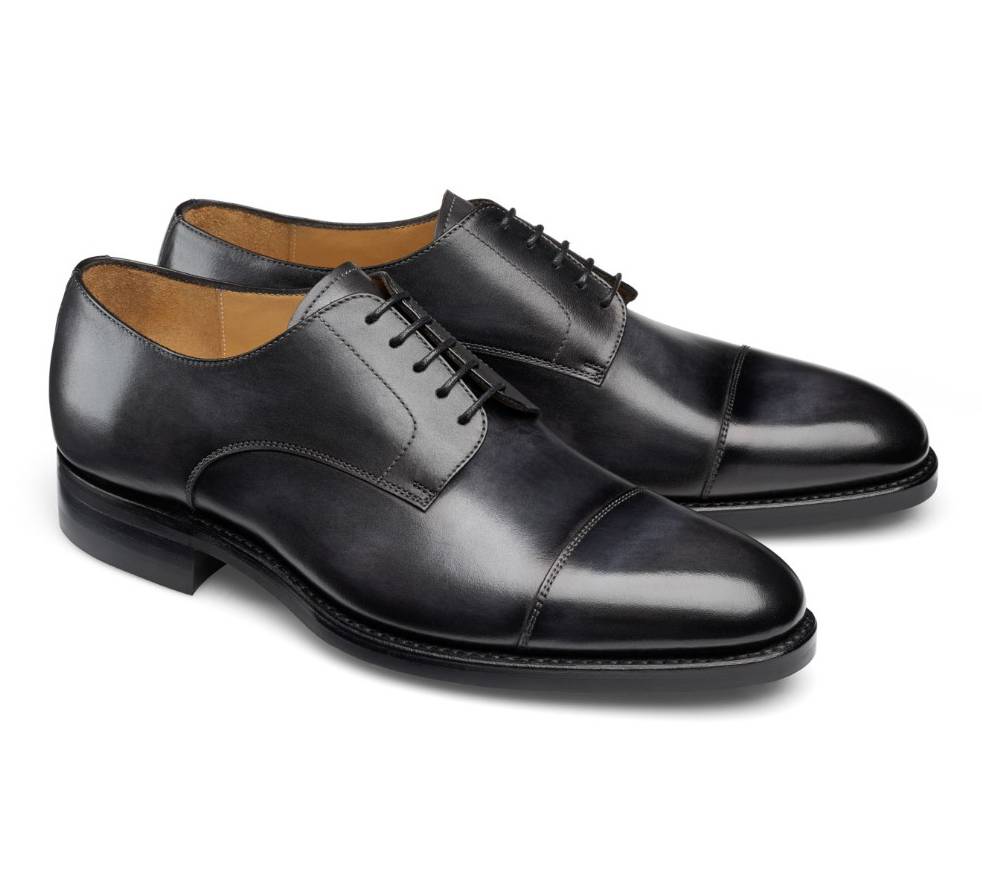 Cap Toe Shoes - Gary Noir Shadow