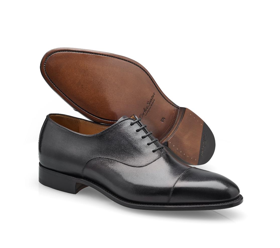 Cap Toe Shoes - Harold Noir Shadow