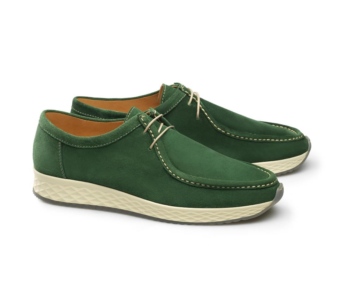 Leather Sneakers - Jerry Camurça Mast Basilico