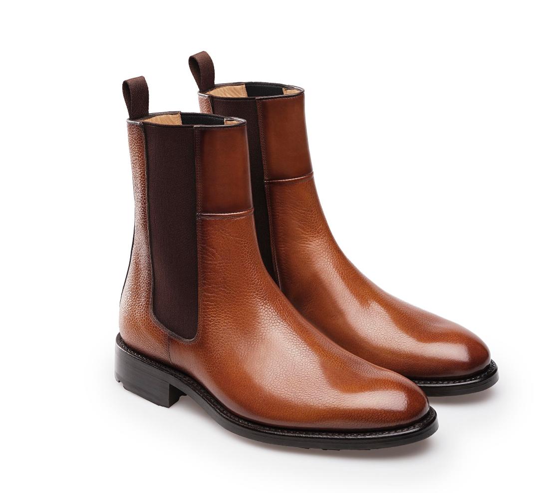 Botas Chelsea - Kaleb Grain 100 Havane-Anil 100 1996