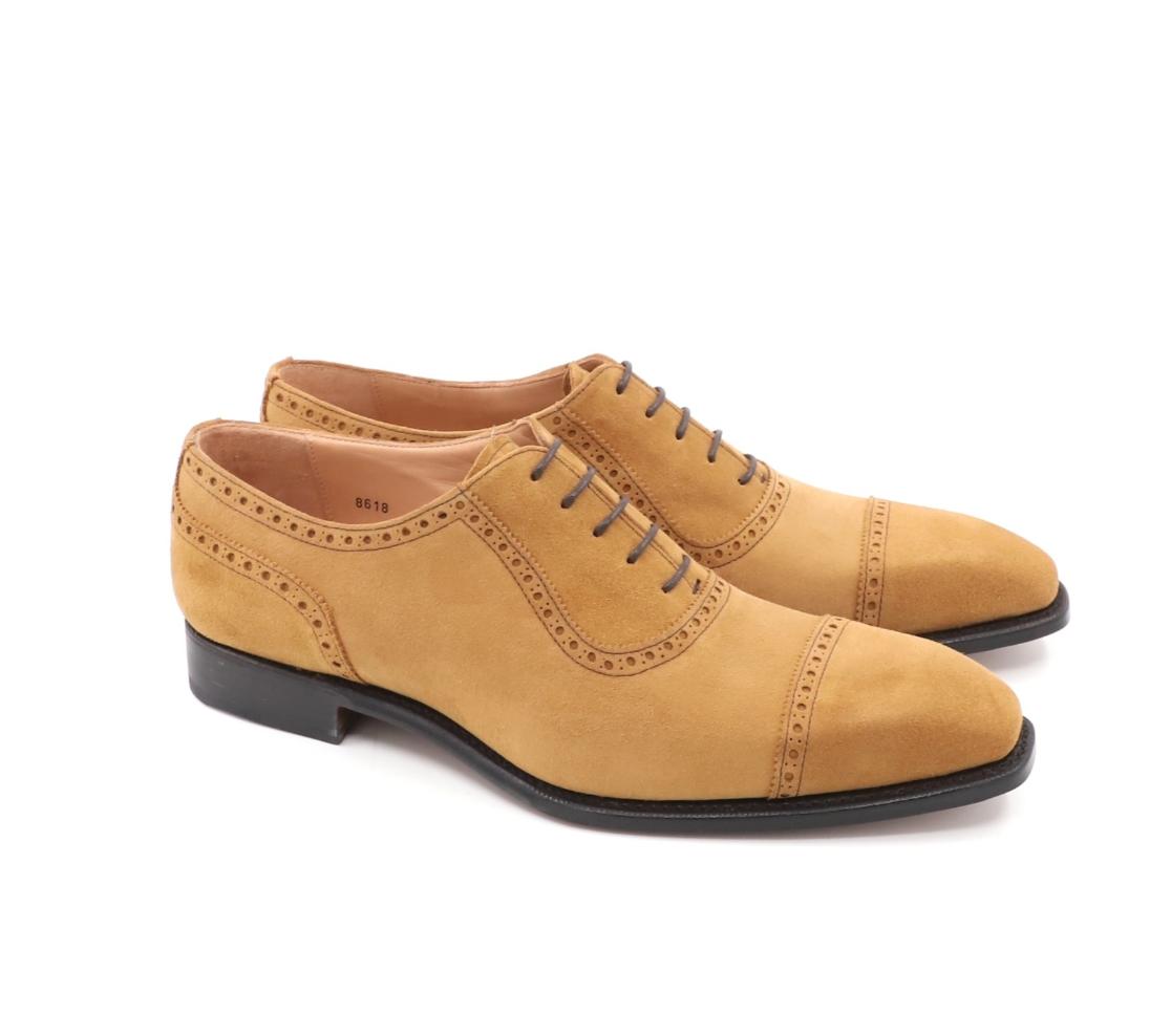 Sapatos Wingtip Brogue - Lawrence Camurça Mast Cuoio