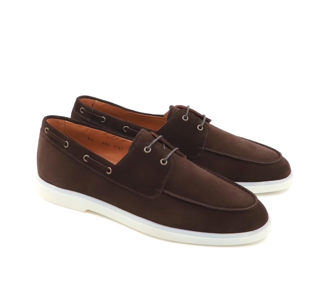 Leather Sneakers - Louie Camurça Fox Ebano