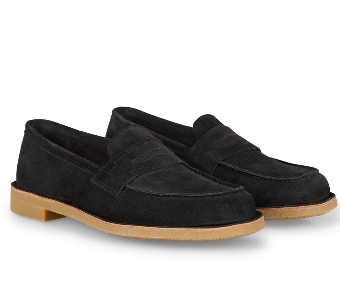Mocassin Daim - Norm Camurça Sonia Off Black