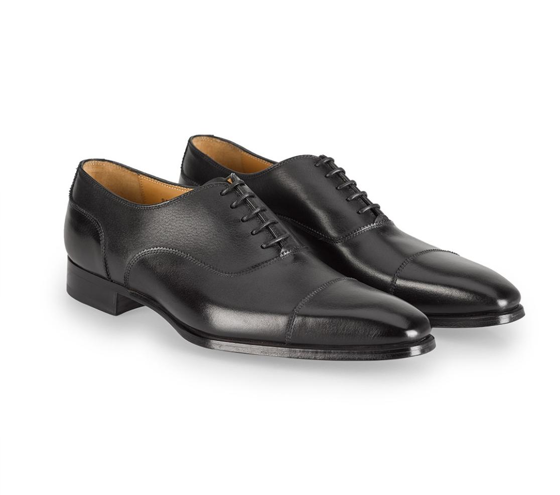 Cap Toe Shoes - Robert Black Shadow