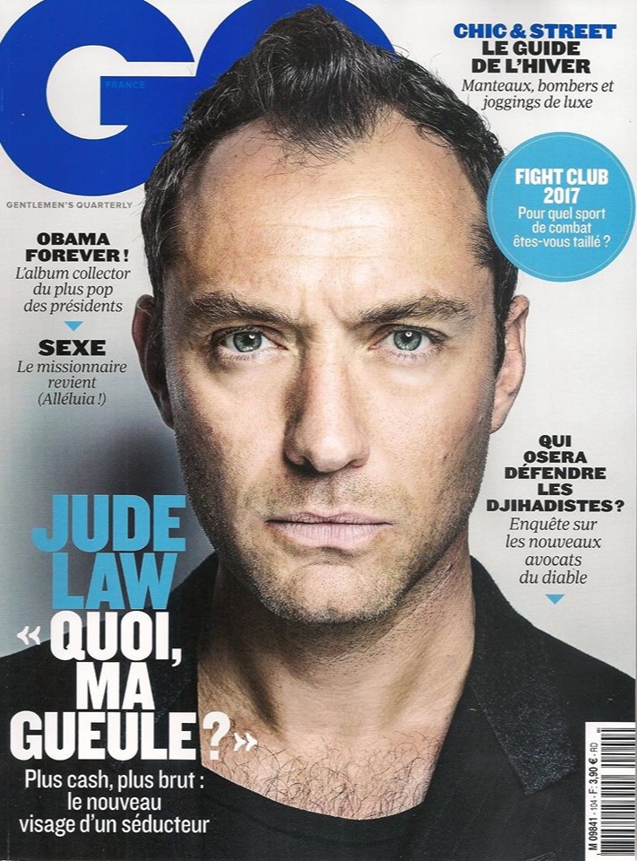 Magazine GQ França, Octobre 2016